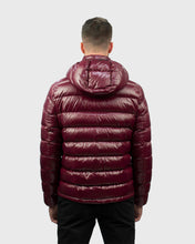 Load image into Gallery viewer, KARL LAGERFELD 505032-592532 WINE DUCK DOWN PUFFER JACKET