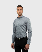Load image into Gallery viewer, VINCENT & FRANKS S19CPR029 D-NAVY JACQUARD SLIM SC SHIRT