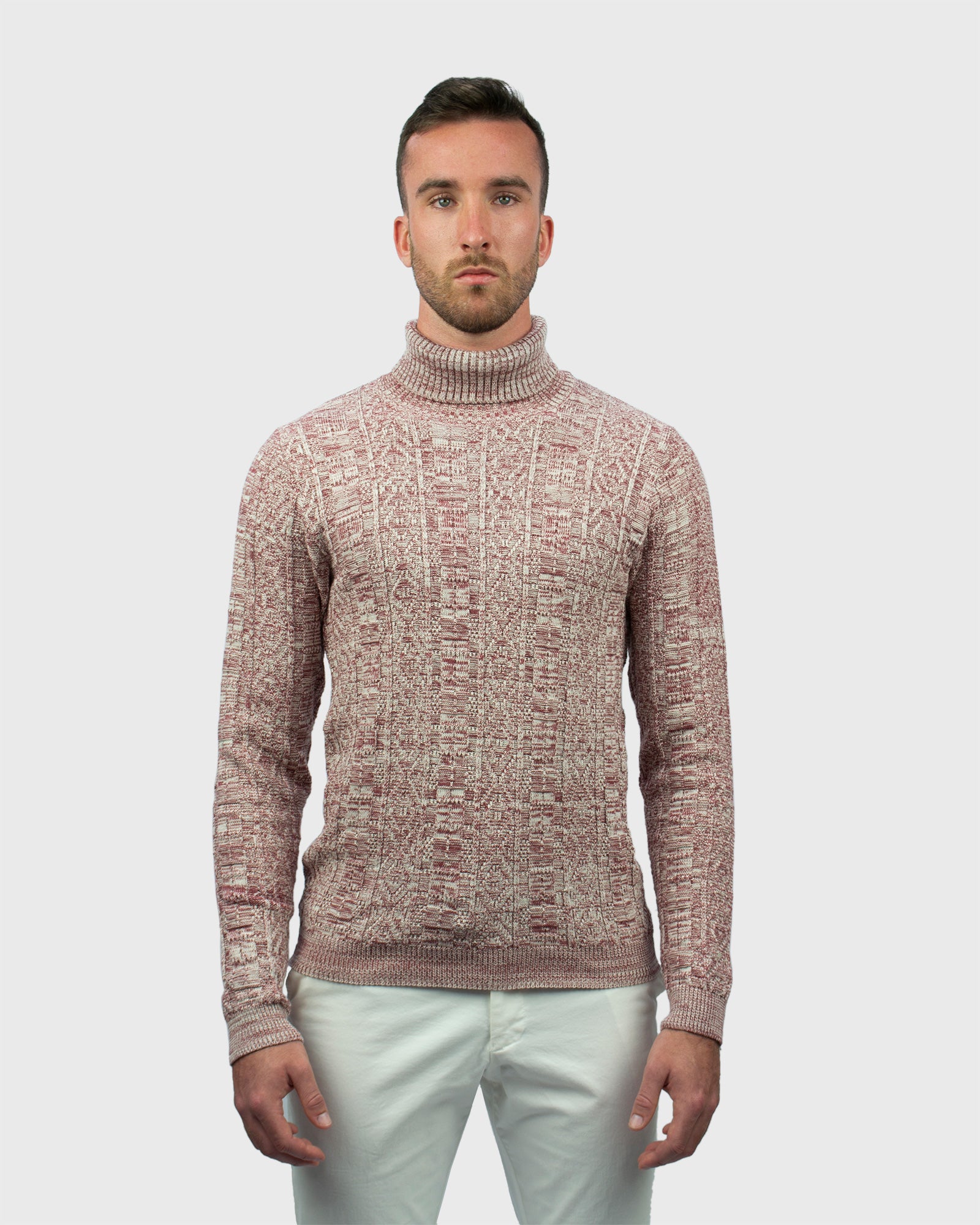 VINCENT & FRANKS W20200 RED ROLL NECK / POLO NECK