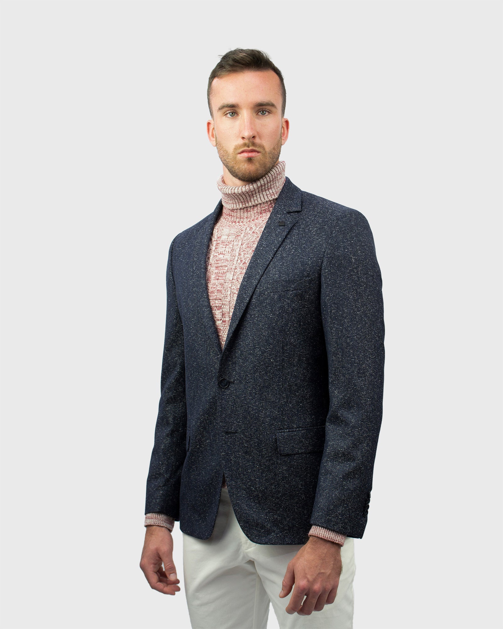 VINCENT & FRANKS W20200 RED ROLL NECK / POLO NECK