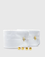 Load image into Gallery viewer, VINCENT & FRANKS VF41223G GOLD-P CUFFLINKS & STUD SET