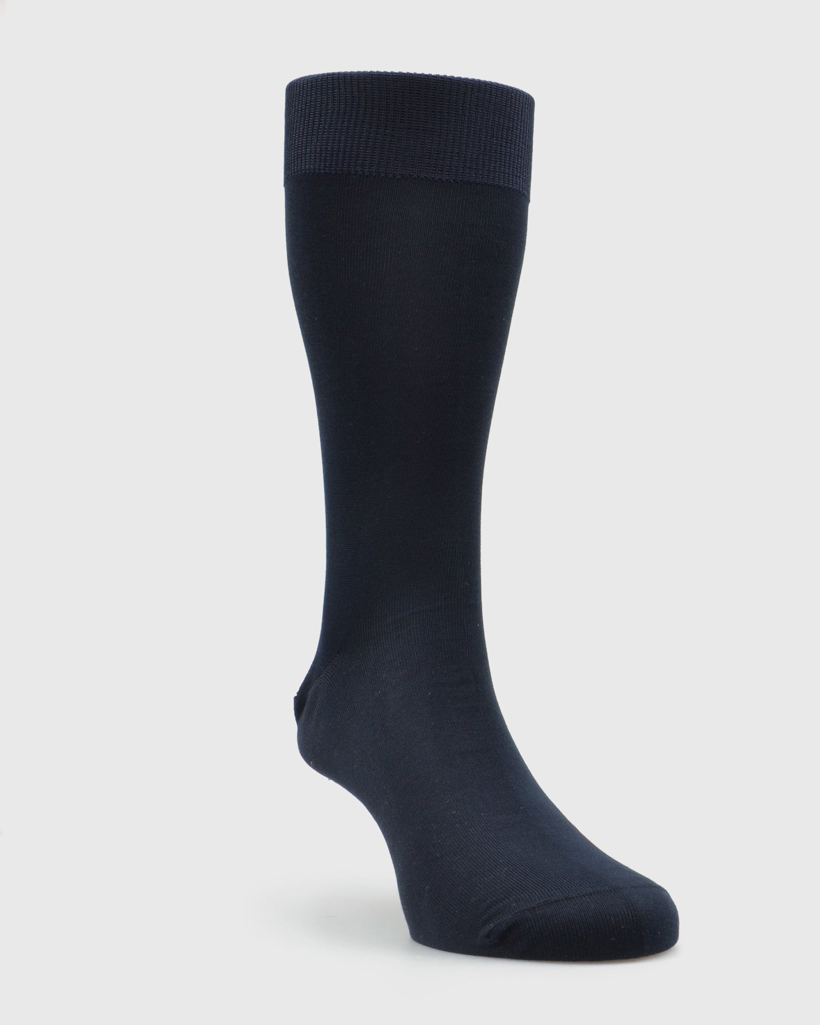 VISCONTI A590V PLAIN NAVY SOCKS