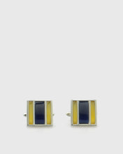 Load image into Gallery viewer, VINCENT & FRANKS VF22597A NAVY STRIPE CUFFLINKS