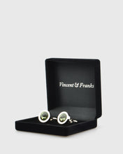 Load image into Gallery viewer, VINCENT & FRANKS VF27205 CRYSTAL SS CUFFLINKS