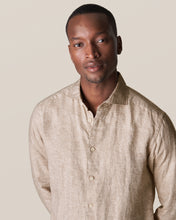 Load image into Gallery viewer, ETON 10000321738 OATMEAL SLIM LINEN SC SHIRT