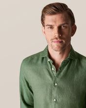 Load image into Gallery viewer, ETON 10000321768 GREEN SLIM LINEN SC SHIRT