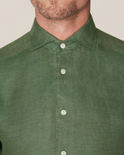 Load image into Gallery viewer, ETON 10000321768 GREEN SLIM LINEN SC SHIRT