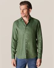 Load image into Gallery viewer, ETON 10000321768 GREEN SLIM LINEN SC SHIRT