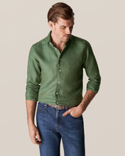 Load image into Gallery viewer, ETON 10000321768 GREEN SLIM LINEN SC SHIRT