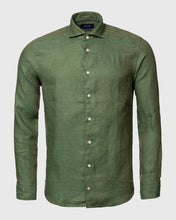 Load image into Gallery viewer, ETON 10000321768 GREEN SLIM LINEN SC SHIRT