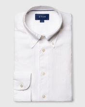 Load image into Gallery viewer, ETON 10000321800 WHITE SLIM LINEN SC SHIRT