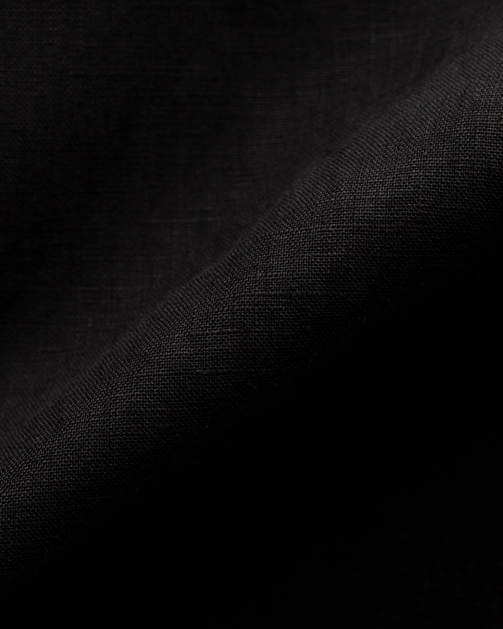 ETON 10000321818 BLACK SLIM LINEN SC SHIRT