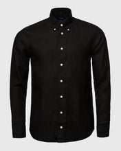 Load image into Gallery viewer, ETON 10000321818 BLACK SLIM LINEN SC SHIRT