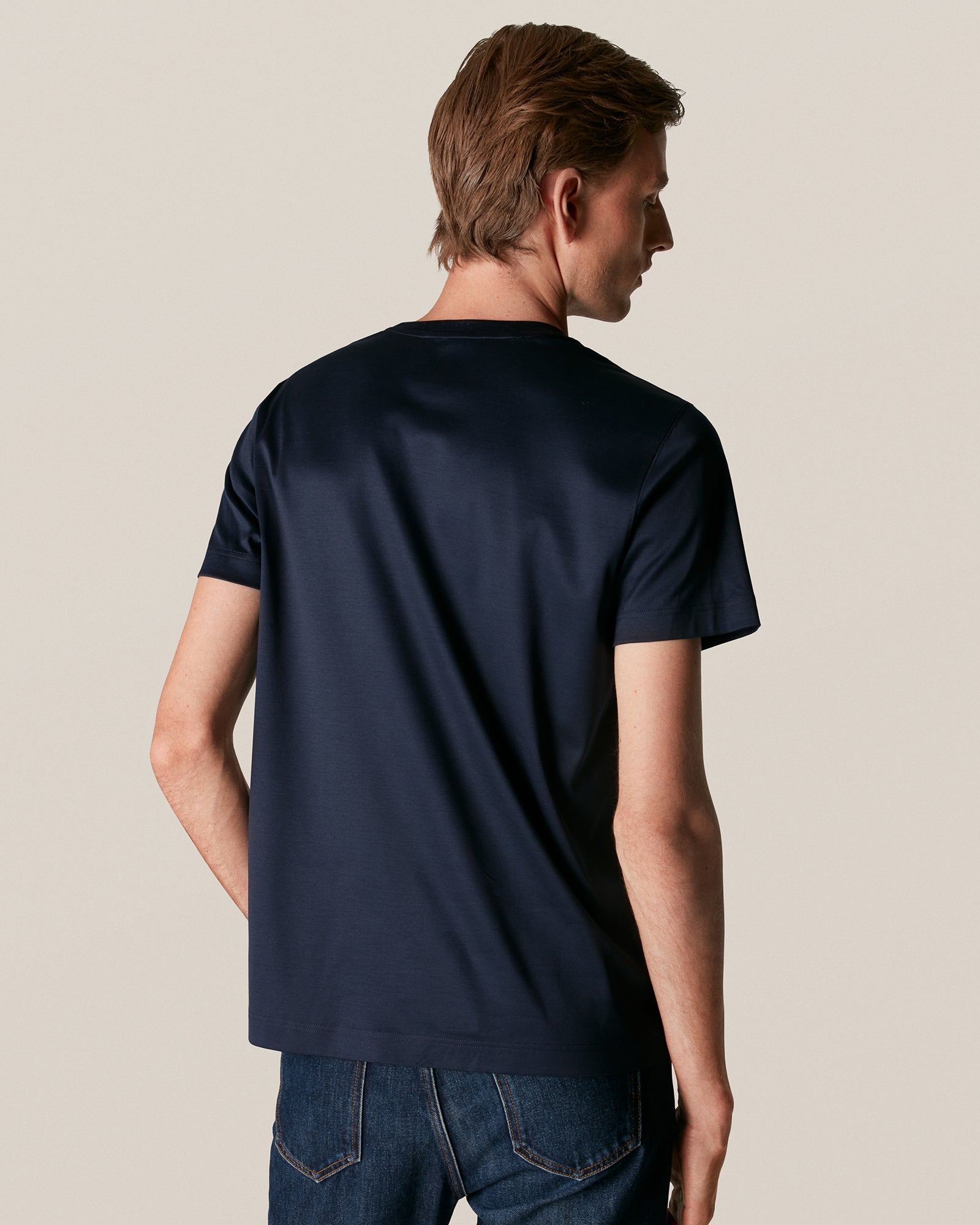 ETON 10000235628 SS FILO DI SCOZIA NAVY CREW T-SHIRT