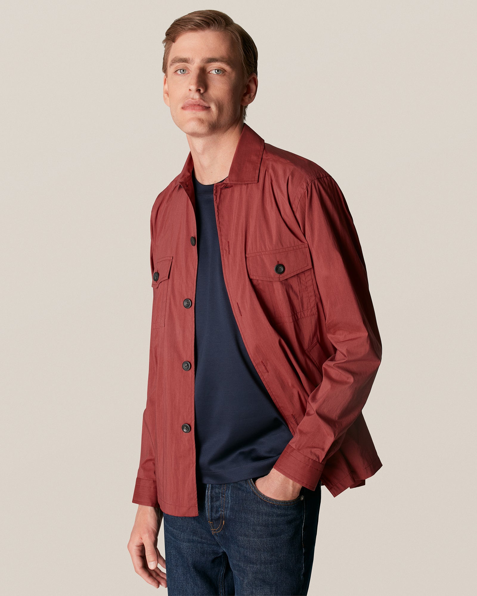 ETON 10000235628 SS FILO DI SCOZIA NAVY CREW T-SHIRT