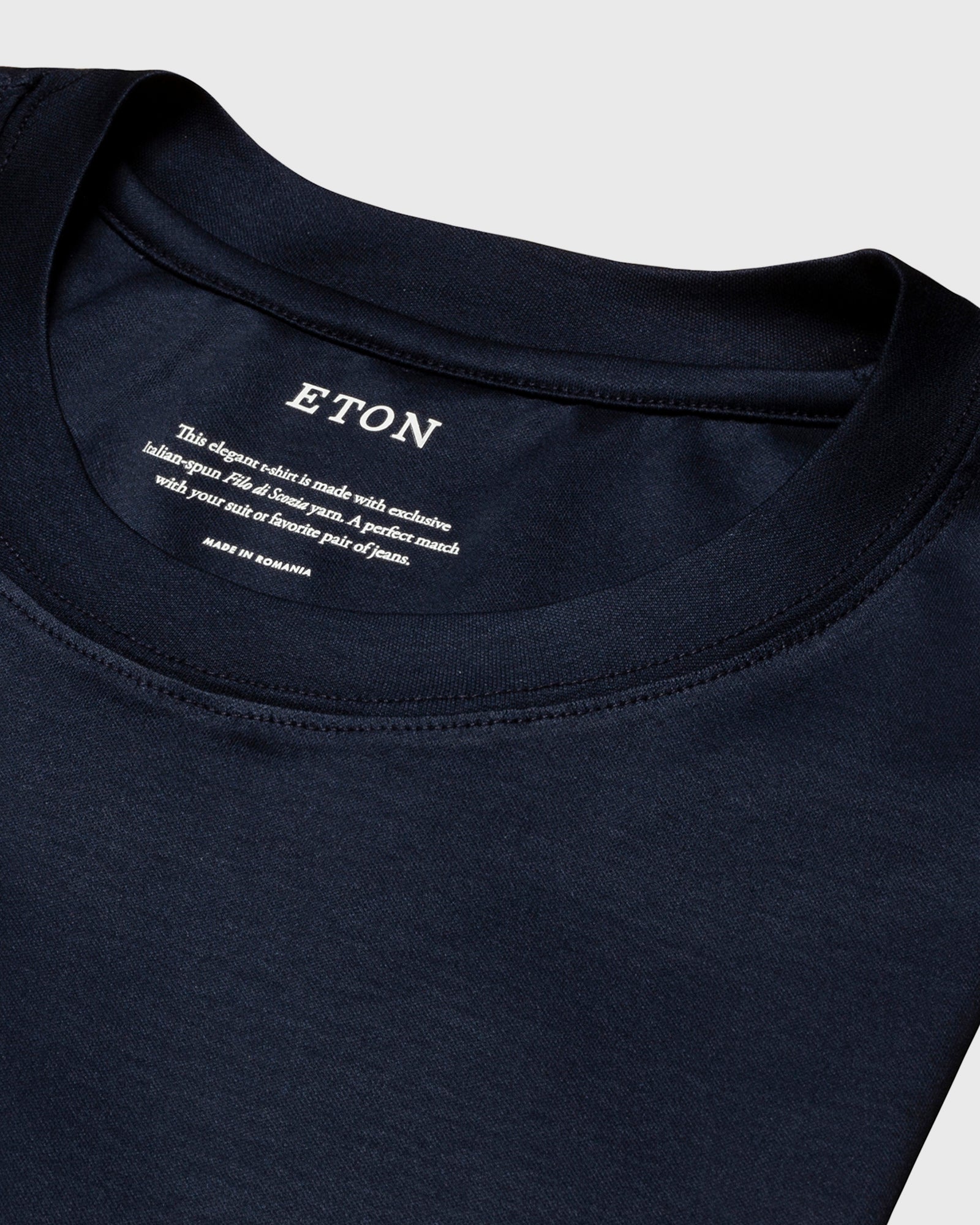 ETON 10000235628 SS FILO DI SCOZIA NAVY CREW T-SHIRT