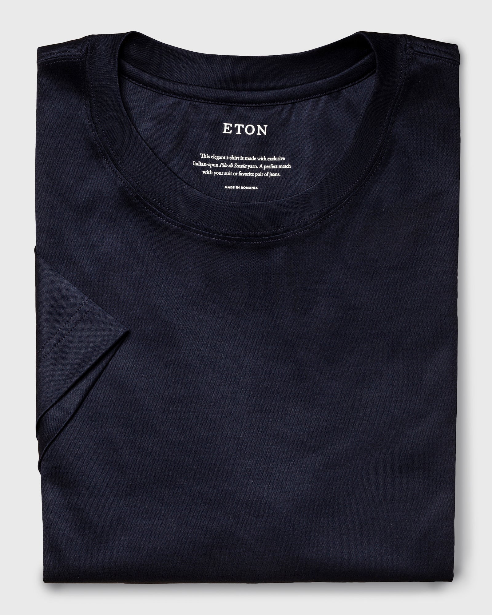 ETON 10000235628 SS FILO DI SCOZIA NAVY CREW T-SHIRT