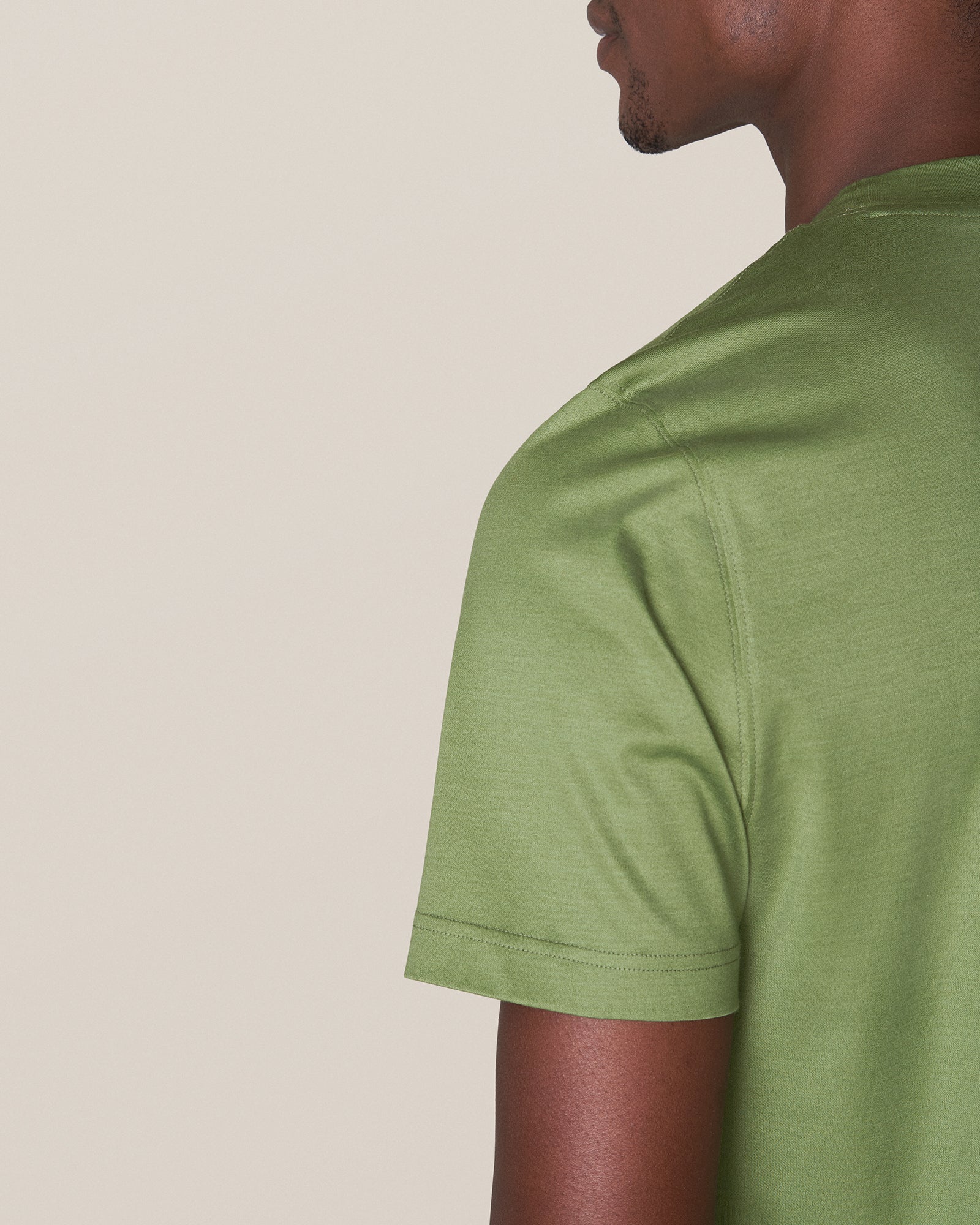 ETON 10000235664 SS FILO DI SCOZIA GREEN CREW T-SHIRT