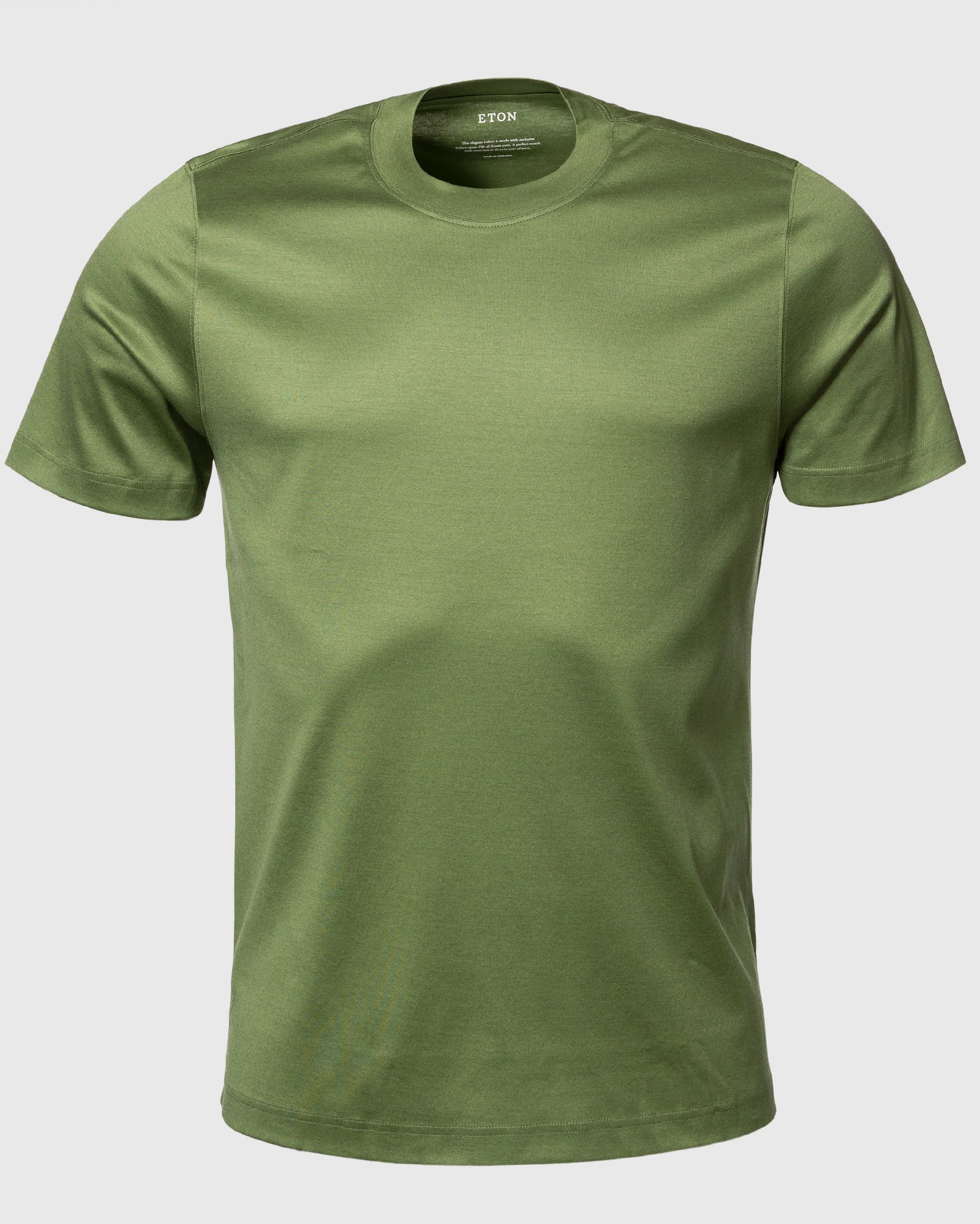 ETON 10000235664 SS FILO DI SCOZIA GREEN CREW T-SHIRT