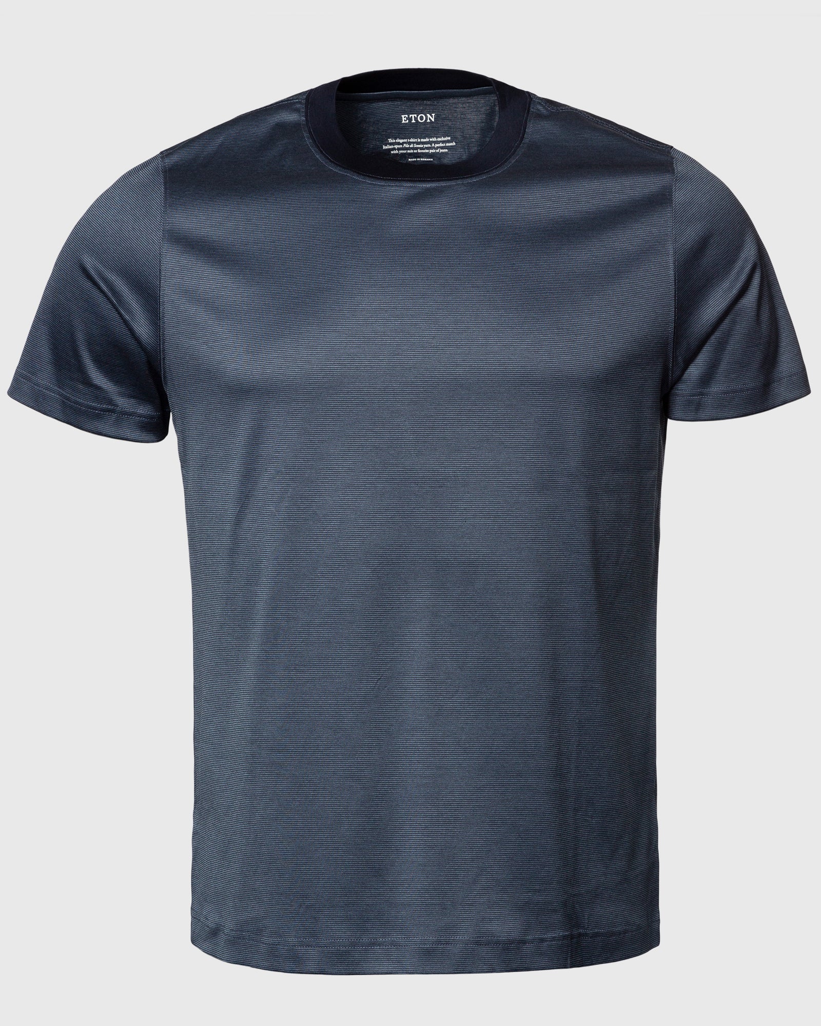 ETON 10000358829 SS FILO DI SCOZIA BLUE CREW T-SHIRT
