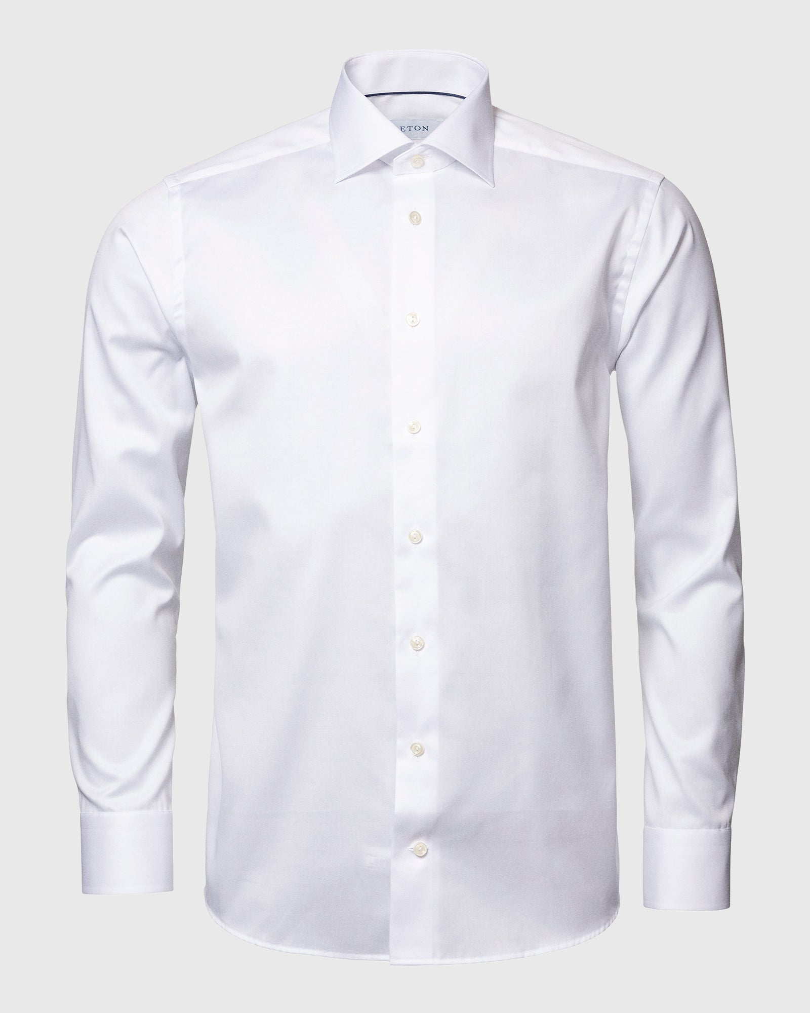 ETON 100012300 WHITE SIGNATURE TWILL FRENCH CUFF SHIRT