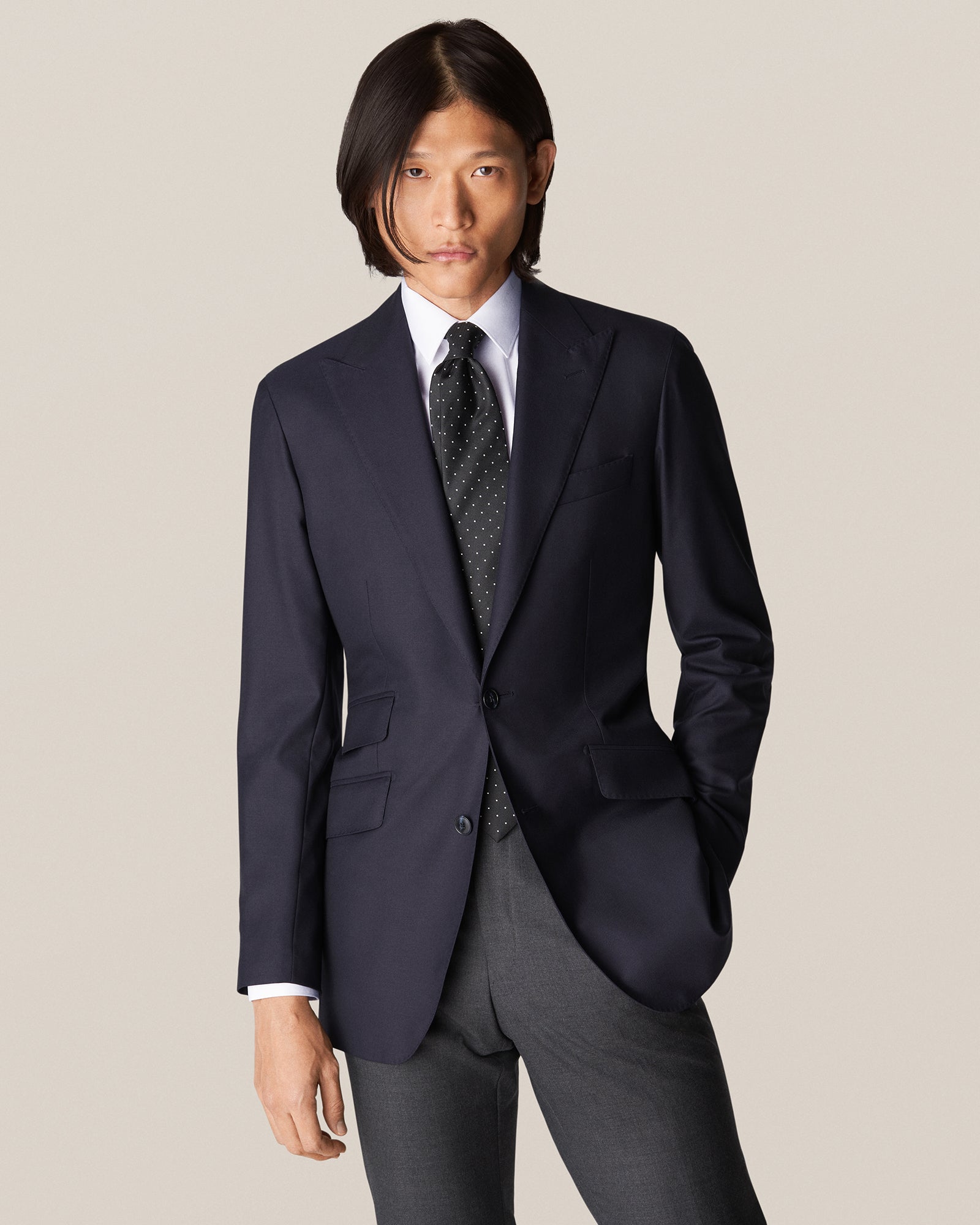 ETON 30008881100 WHITE SIGNATURE TWILL SUPER-SLIM SINGLE CUFF SHIRT