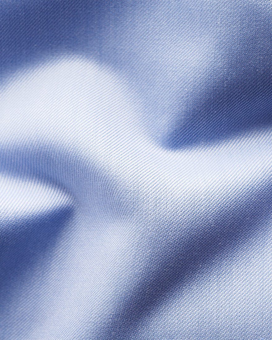 ETON 30007951121 BLUE SIGNATURE TWILL SLIM SINGLE CUFF SHIRT