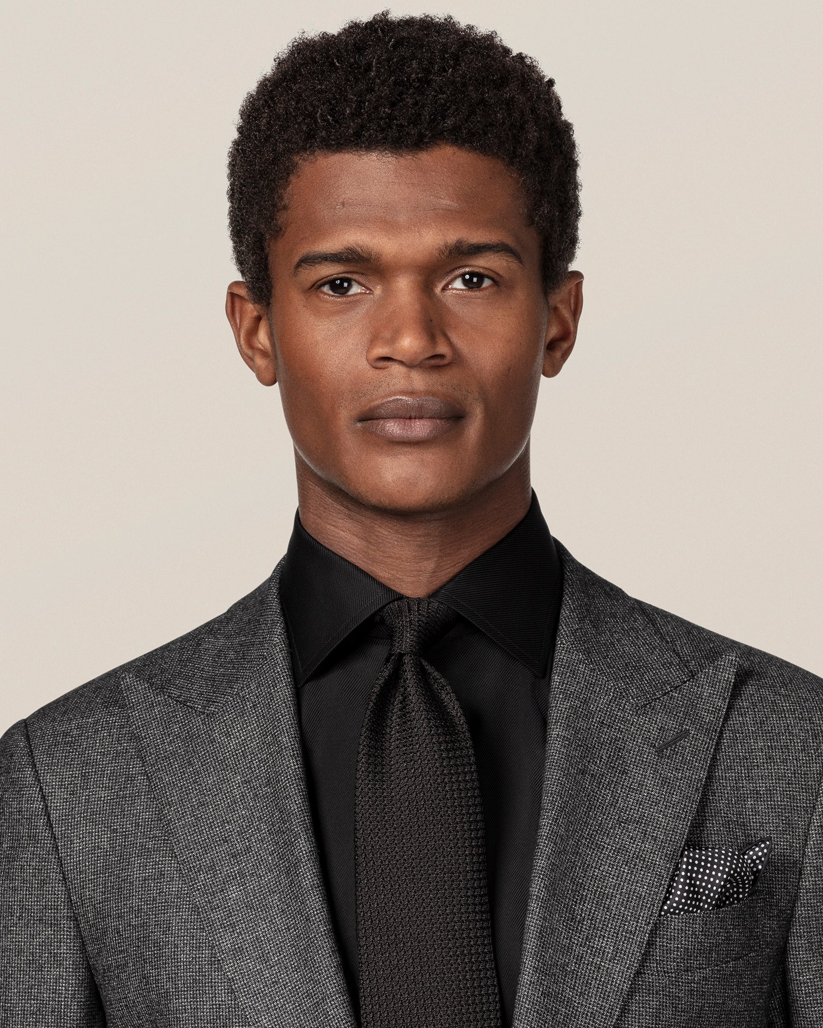 ETON 310079118 BLACK TEXTURED TWILL SC SHIRT