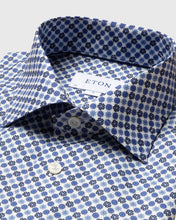 Load image into Gallery viewer, ETON 10000121825 MED-PRINT BLUE SLIM SC SHIRT