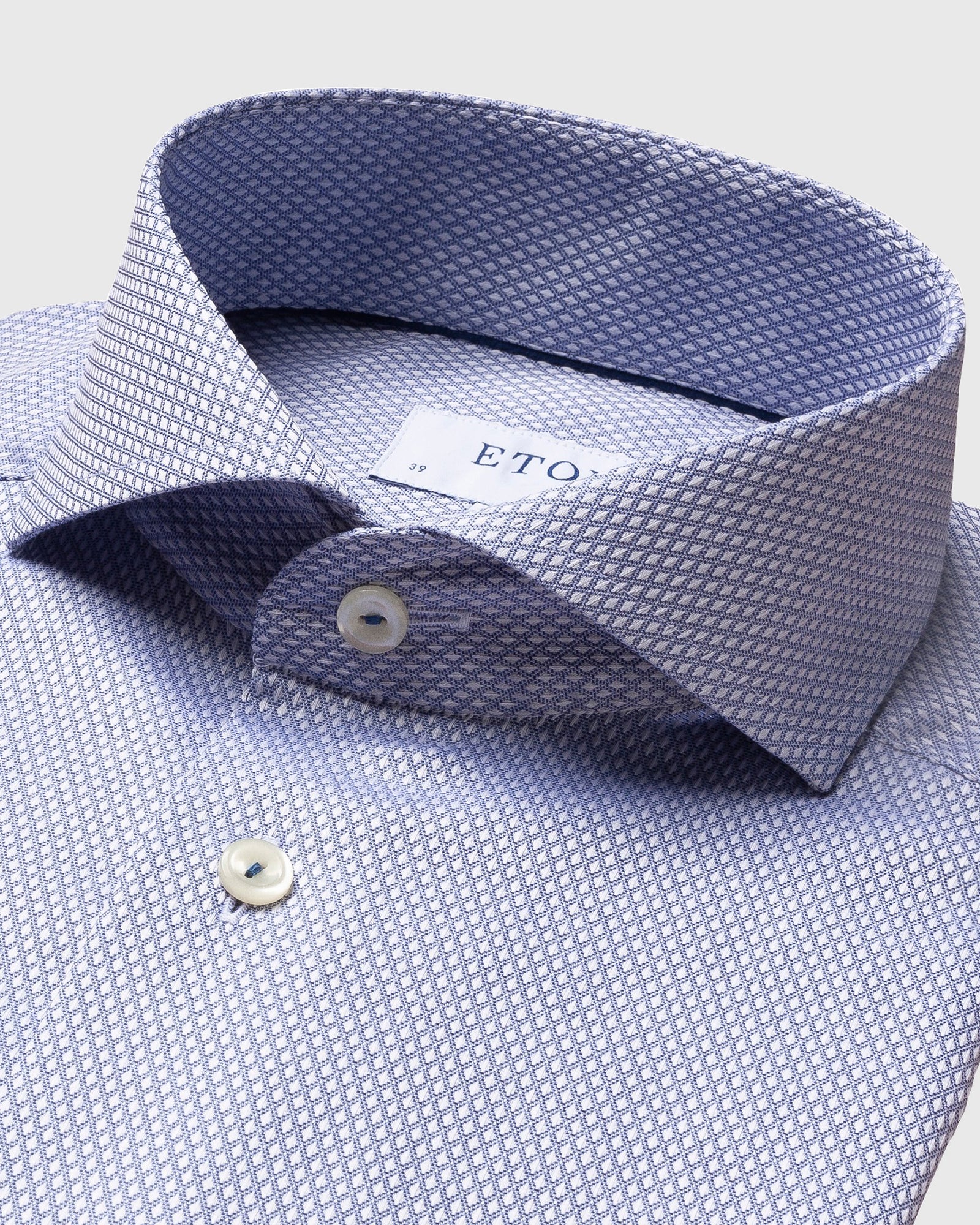 ETON 10000185725 BLUE SLIM SC SHIRT