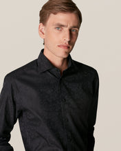 Load image into Gallery viewer, ETON 10000193218 JACQUARD BLACK SLIM SC SHIRT