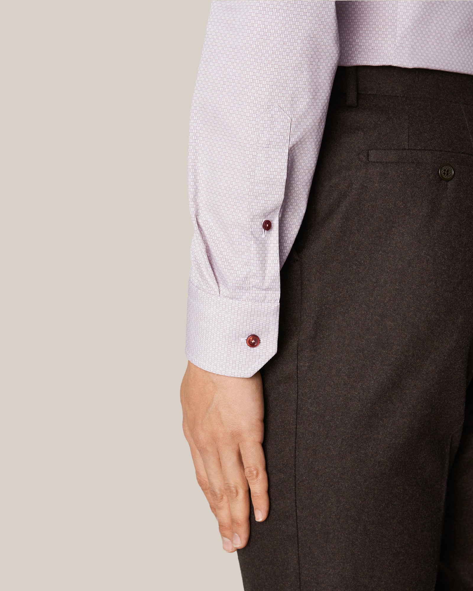 ETON 10000352833 LATTE SLIM SC SHIRT
