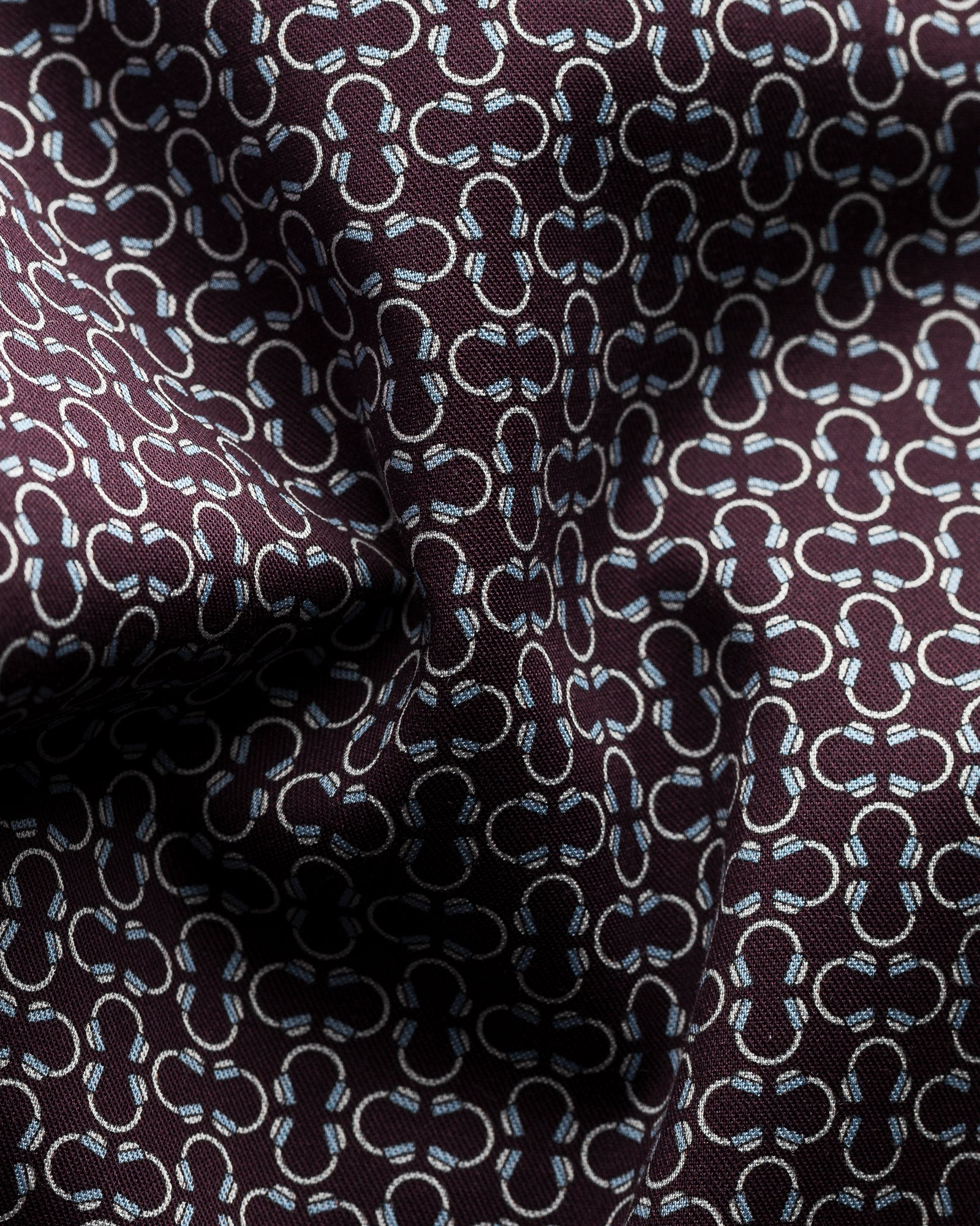 ETON 10000354959 WINE PRINT SLIM SC SHIRT