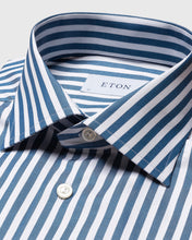 Load image into Gallery viewer, ETON 10000387427 D-BLUE STRIPE TWILL SLIM SC SHIRT
