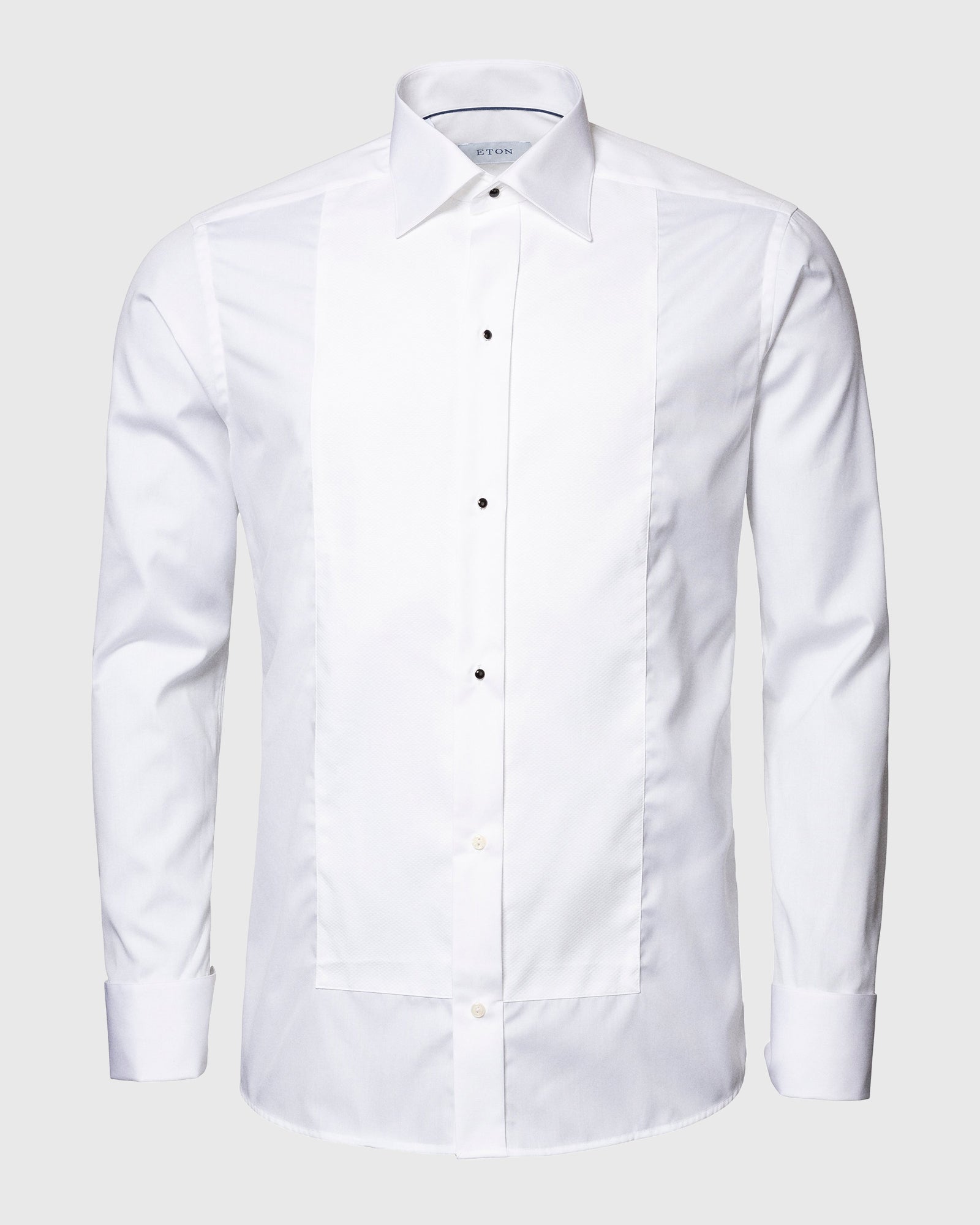 ETON 6363701000 WHITE FRENCH CUFF PIQUE TUXEDO EVENING SHIRT