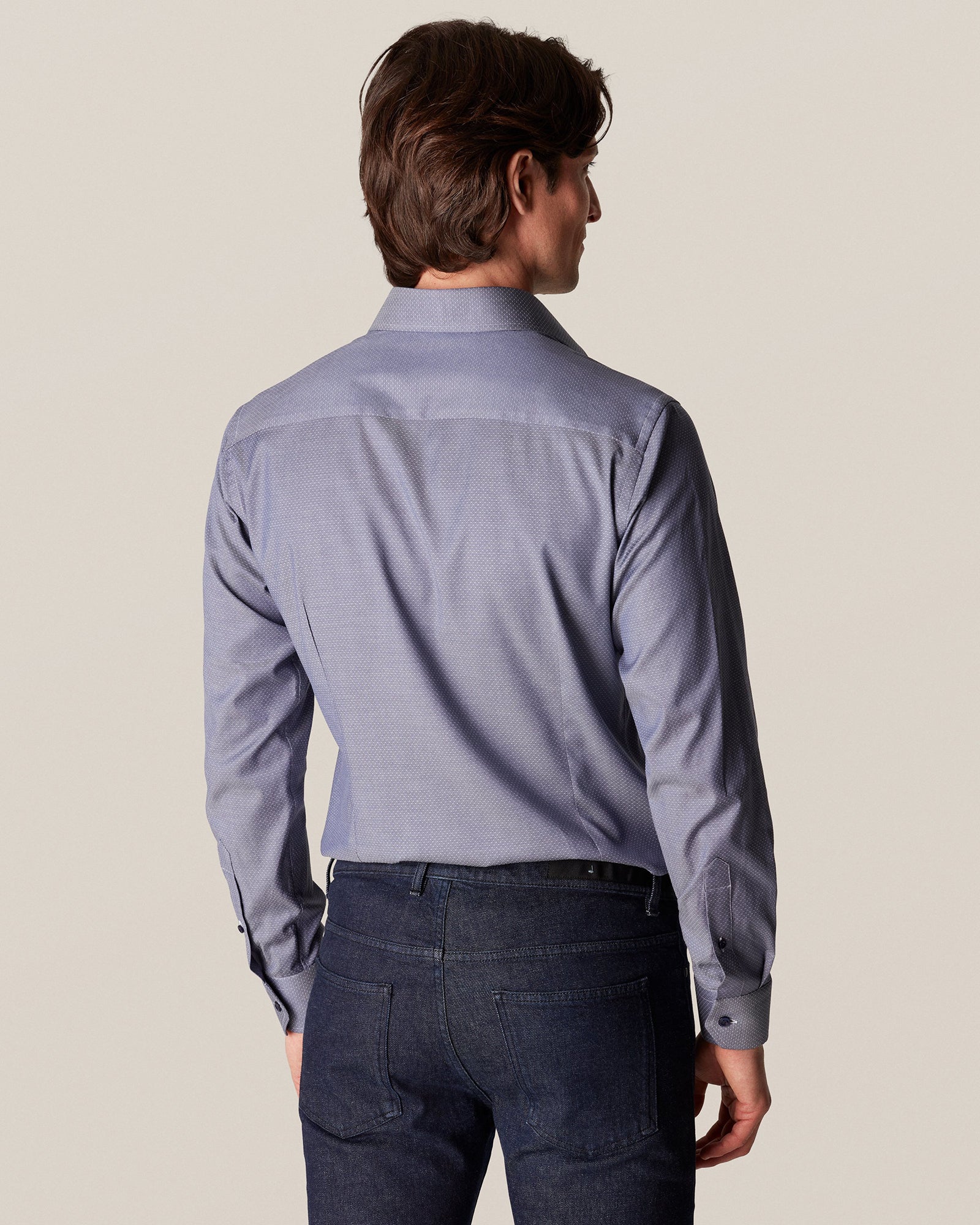 ETON 10000235529 GUNMETAL SLIM SINGLE CUFF SHIRT