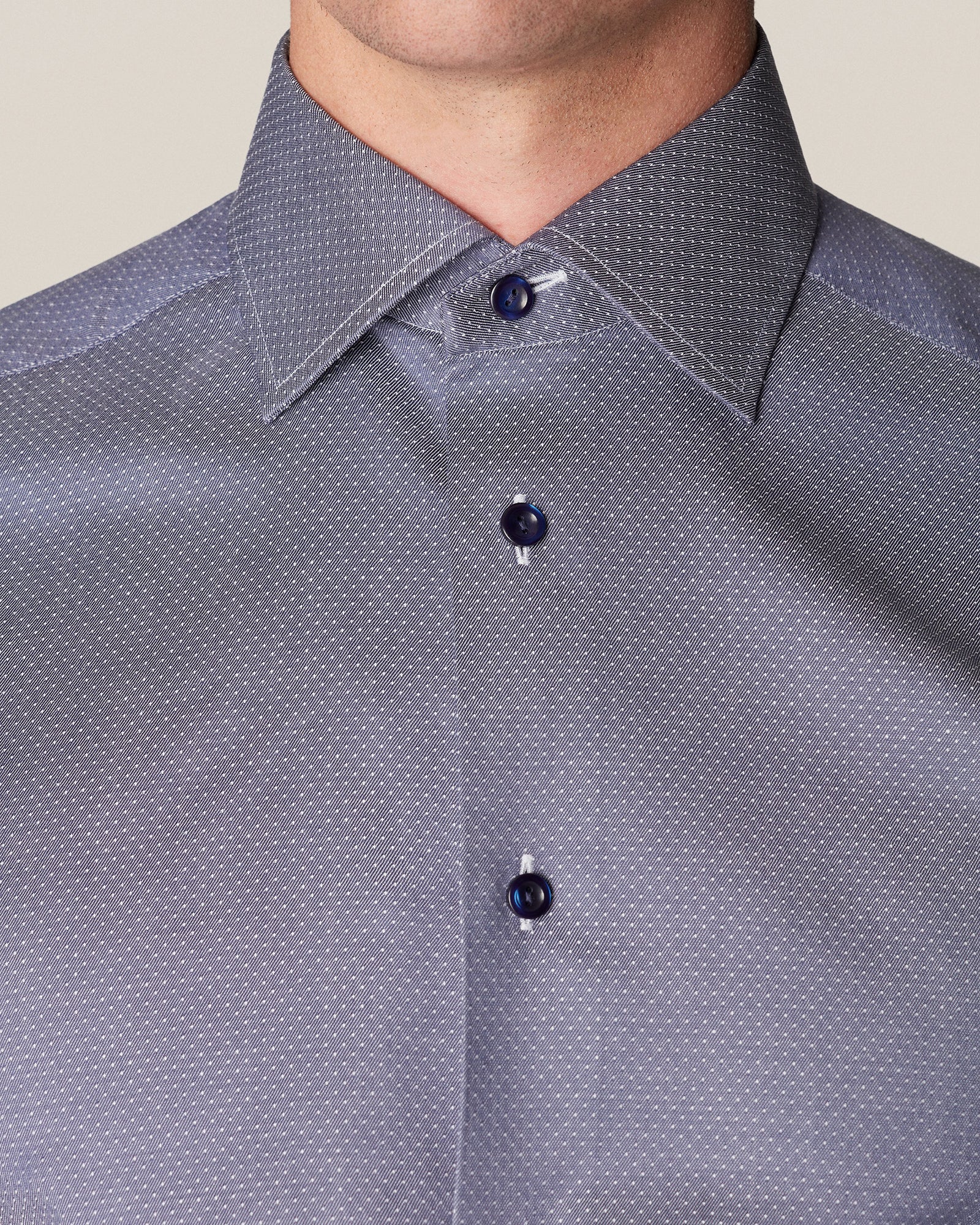 ETON 10000235529 GUNMETAL SLIM SINGLE CUFF SHIRT