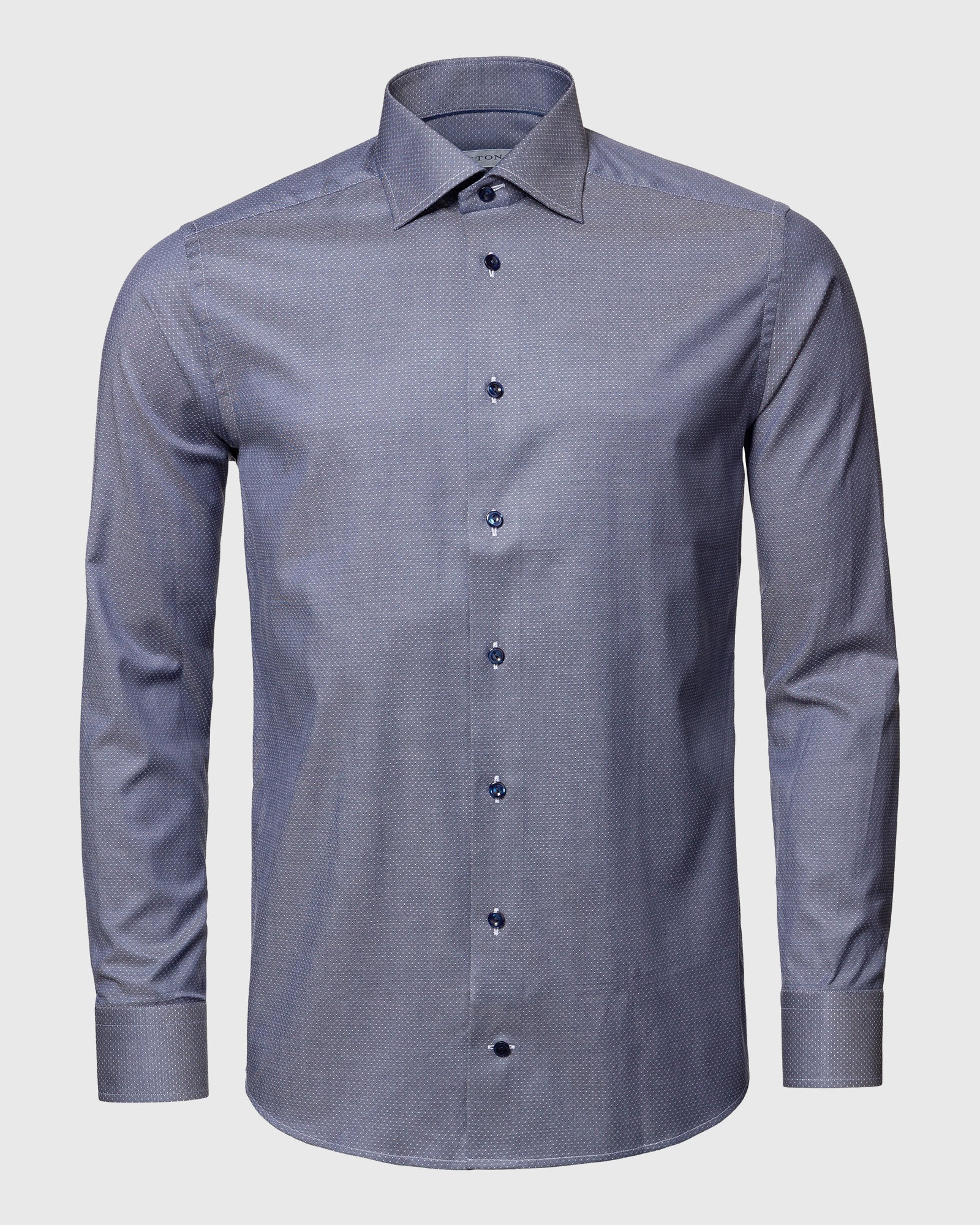 ETON 10000235529 GUNMETAL SLIM SINGLE CUFF SHIRT
