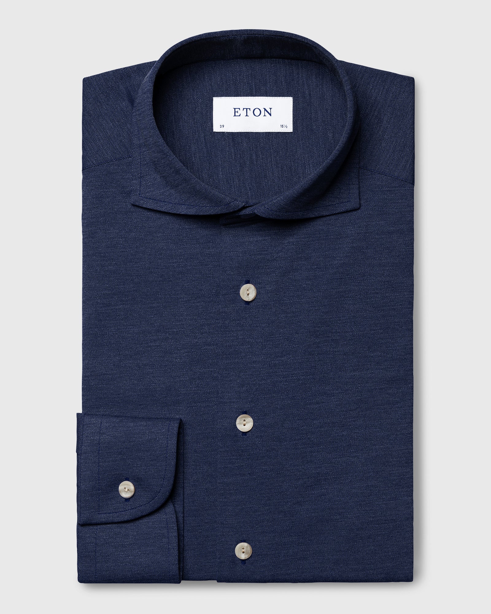 ETON 10000351326 DENIM SLIM SC JERSY SHIRT