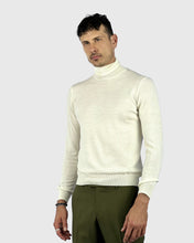 Load image into Gallery viewer, VISCONTI W23R IVORY WOOL ROLL NECK / POLO NECK