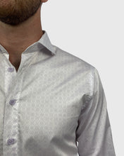 Load image into Gallery viewer, VINCENT & FRANKS S19CPR028 LILAC MEDALLION PRINT SLIM SC SHIRT
