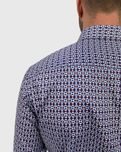 Load image into Gallery viewer, VINCENT & FRANKS S183638123B PURPLE LIBERTY PRINT SLIM SC SHIRT