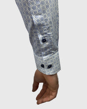 Load image into Gallery viewer, VINCENT & FRANKS S19CPR029 NAVY MEDALLION PRINT SLIM SC SHIRT