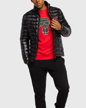Load image into Gallery viewer, KARL LAGERFELD 505096 BLACK PUFFER JACKET