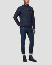Load image into Gallery viewer, REPLAY M800083110086 NAVY BIKER JACKET BIKER JACKET