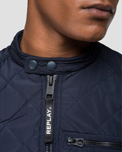 Load image into Gallery viewer, REPLAY M800083110086 NAVY BIKER JACKET BIKER JACKET