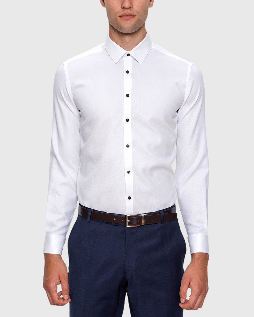 GIBSON FGB019BB WHITE FRENCH CUFF ARCHIE TUX SHIRT