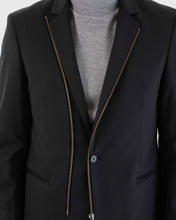 Load image into Gallery viewer, KARL LAGERFELD 155502 BLACK ZIP JACKET