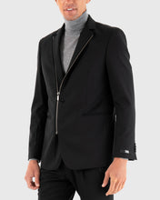 Load image into Gallery viewer, KARL LAGERFELD 155502 BLACK ZIP JACKET