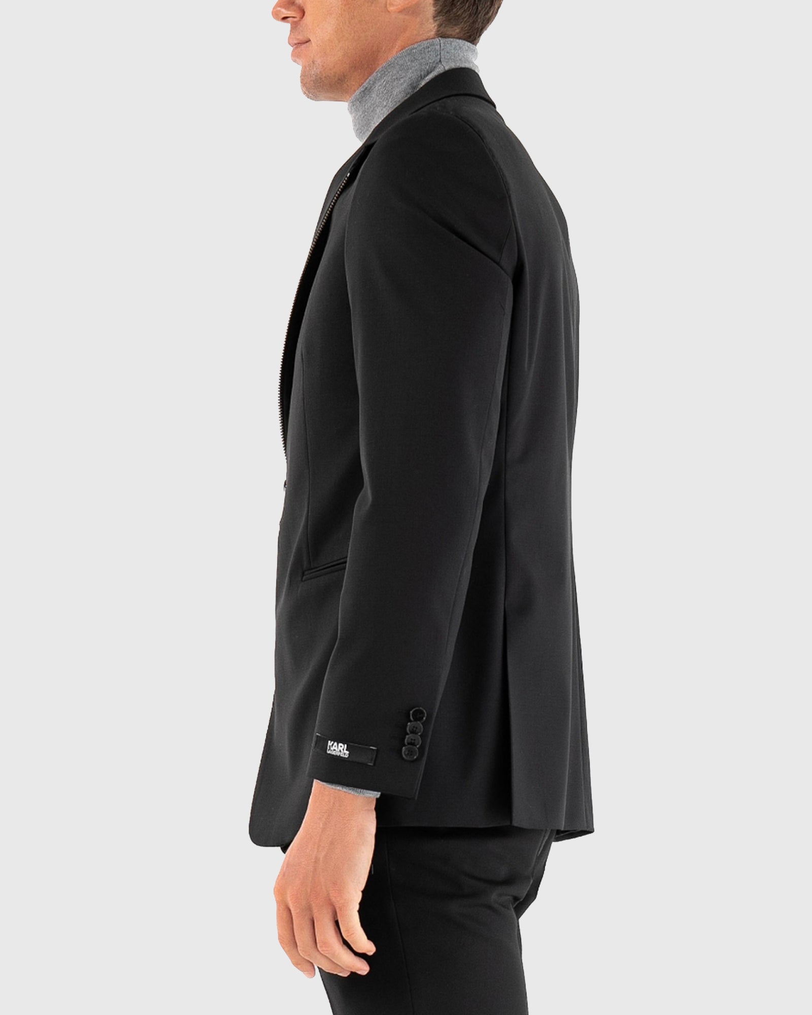 KARL LAGERFELD 155502 BLACK ZIP JACKET